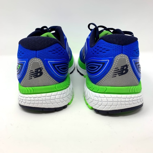 New Balance 880v7 Men's Blue Lime Running Shoes - Picture 3 of 8
